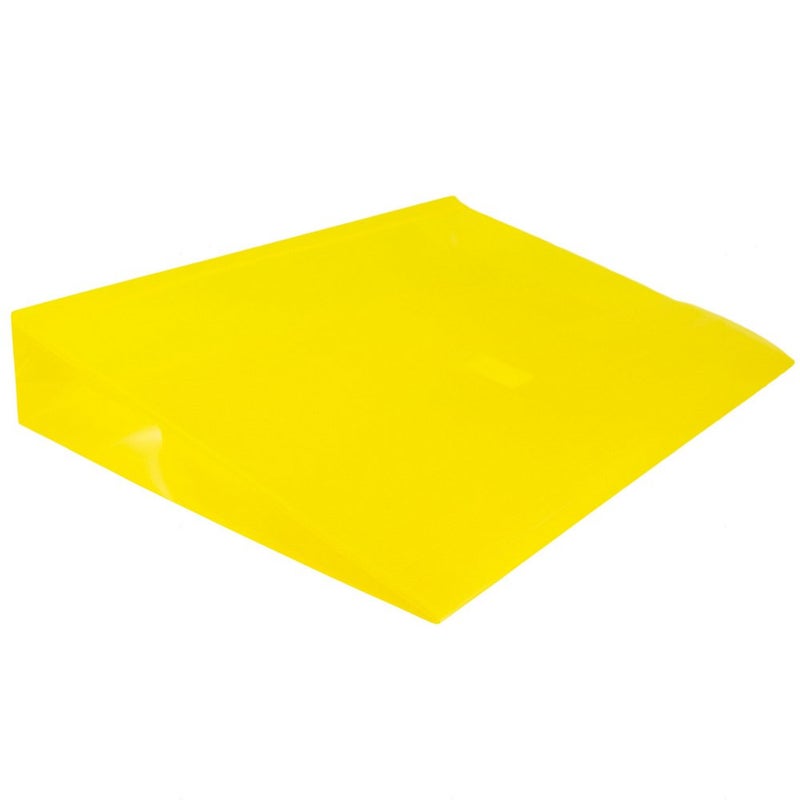 JAM PAPER Plastic Expansion Envelopes with Hook & Loop Closure - Letter Booklet - 9 3/4 x 13 with 2 Inch Expansion - Yellow - 12/Pack - Image 4